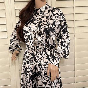 Future Collective Black and White Dress XS